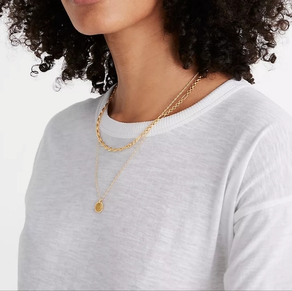 NWOT Women's Madewell Whisper Cotton Crew Neck T-shirt - Picture 4 of 6